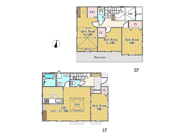 【4LDK】土地面積に協定道路23.85m2含む
