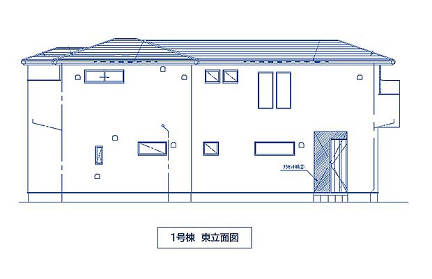 1号棟 東立面図