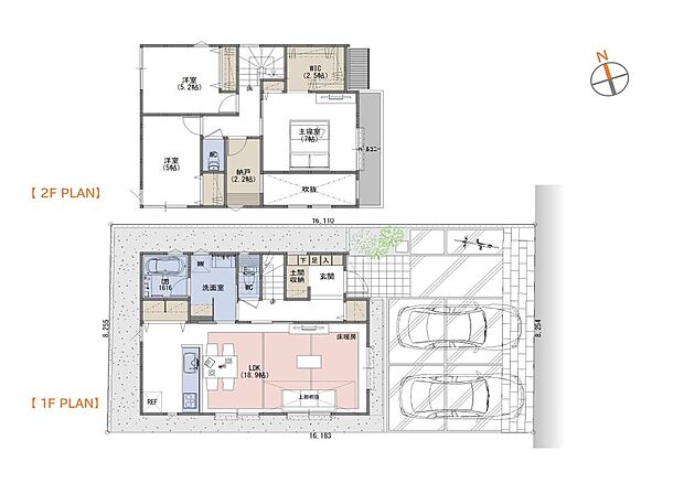 ■3LDK ＋WIC＋納戸＋土間収納（Ａ号棟）