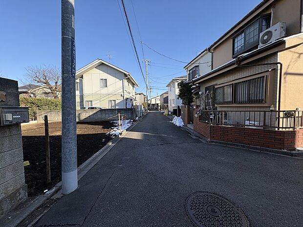 【前面道路含む現地写真】現地（2026年2月）撮影
■南西側 幅員約4.0ｍ私道に接道