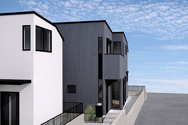 【外観予想図(C号棟)】■外観パースは完成予想の為、イメージとなります。