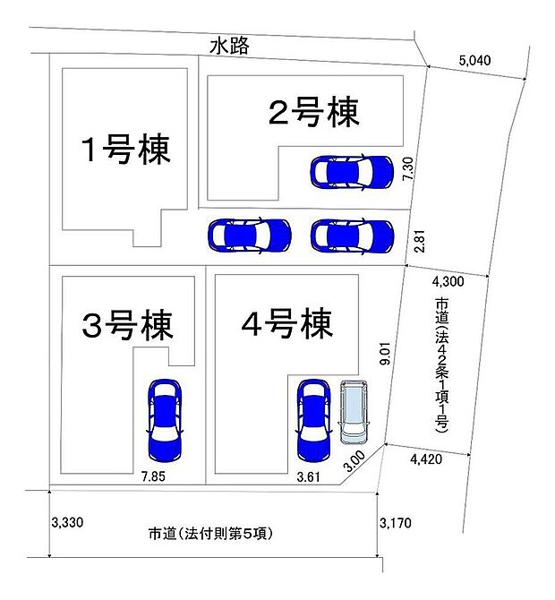 駐車2台可能の区画もございます!お好きな区画を選べますね!