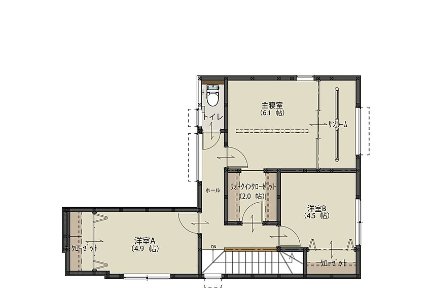 B号地 2F間取り図