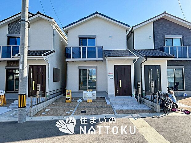 【現地写真(外観)【8号地】】健康被害に配慮したもっとも安全性の高い建材を採用し、シックハウス対策をしております。