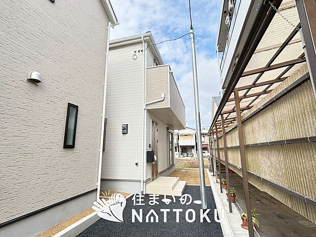 【現地写真(外観)【2号地】】健康被害に配慮したもっとも安全性の高い建材を採用し、シックハウス対策をしております。