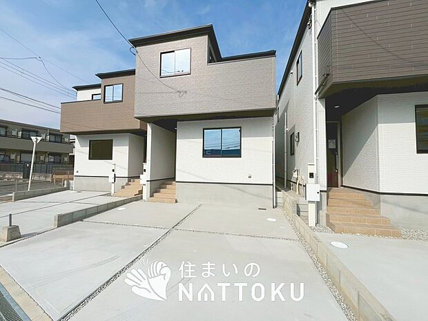 【現地写真（外観）【２号地】】断熱性、気密性を高める工夫で一年中ずっと心地よく暮らせる、高気密・高断熱です。