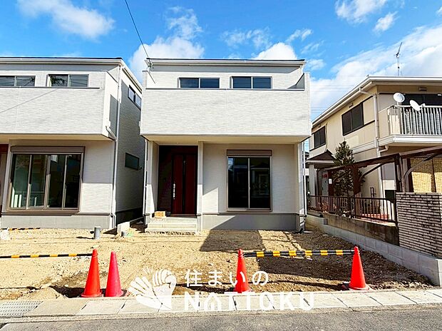 【現地写真（外観）【２号地】】断熱性、気密性を高める工夫で一年中ずっと心地よく暮らせる、高気密・高断熱です。