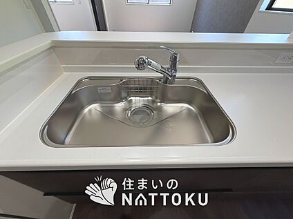 浄水器一体型シャワー水栓付シンク