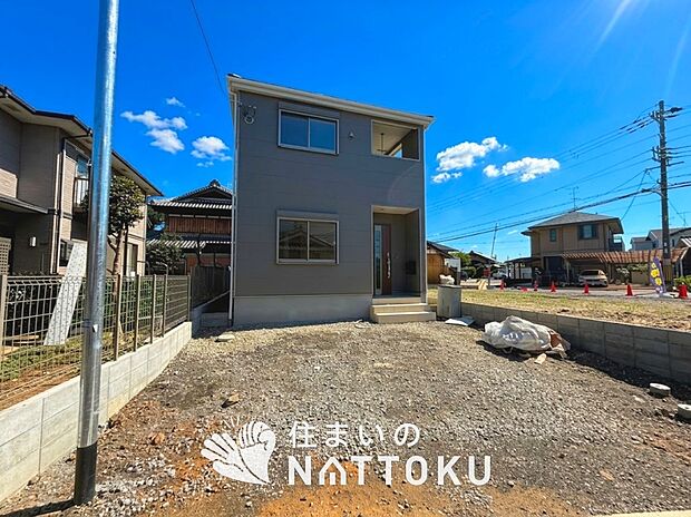 【現地写真（外観）【１号地】】健康被害に配慮したもっとも安全性の高い建材を採用し、シックハウス対策をしております。
