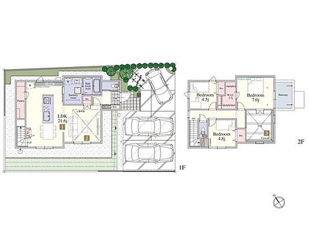 【46号棟　間取りプラン】
ネコちゃんを飼うご家族にオススメなプランです。キャットウォークやステップを取り入れたコンセプト住宅！