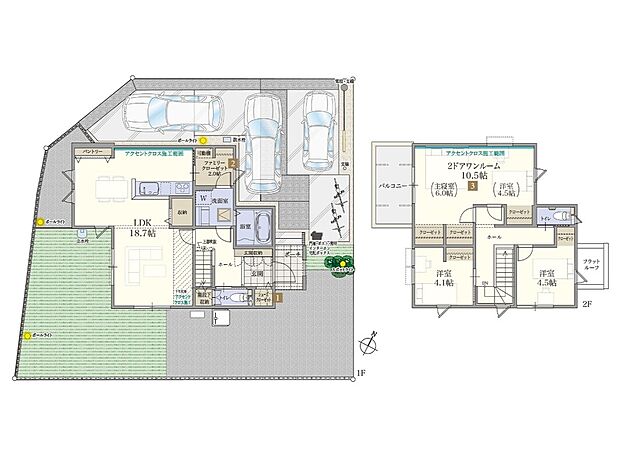 【4LDK+S】【14号棟】
キッチン・ファミリークローゼット・洗面室を回遊できる家事ラク動線。忙しい毎日の家事をスムーズにこなせる、効率的なプランです。