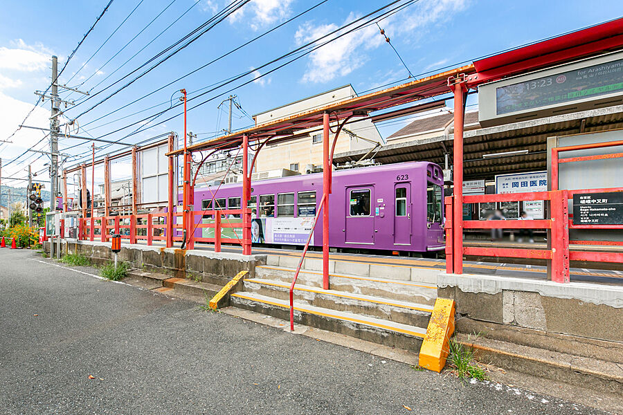 【車・交通】嵐電「車折神社」駅