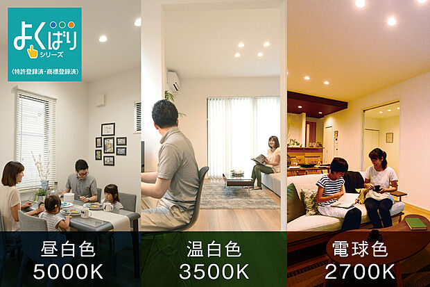 【【ダウンライト(リビング)】】リビングにLEDダウンライトを設けました。様々なシーンに合わせて灯かりの色味を調整でき、生活に彩りを添えてくれます。※調光機能がございます。