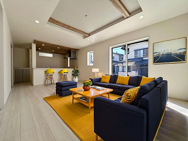 【【1号棟/リビング】】※CG加工によるイメージ画像となります。実際の現況とは異なります。