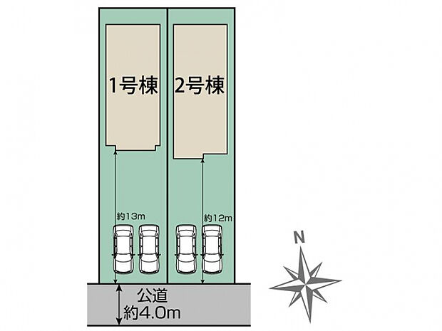 札幌市南区澄川3条4丁目2棟 区画図