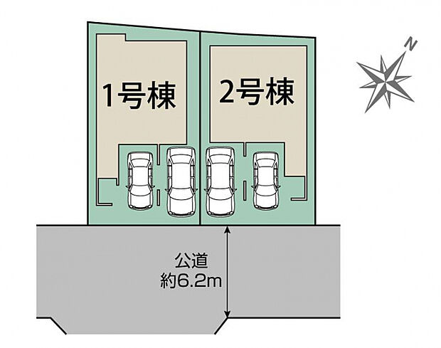 仙台市太白区東中田2丁目2棟 区画図