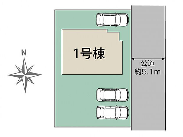 仙台市若林区沖野2丁目1棟 区画図