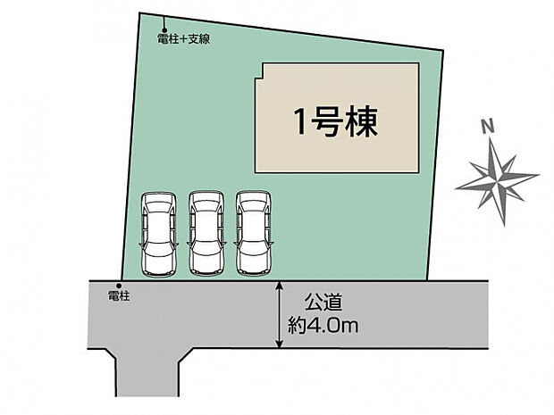 福島市北沢又下釜北1棟 区画図