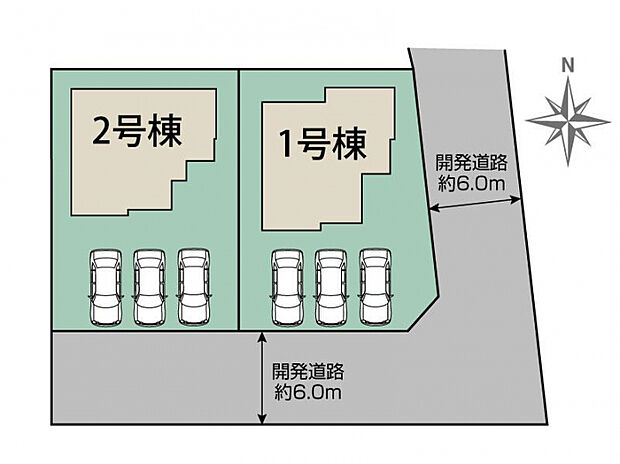 中央市成島2期2棟 区画図