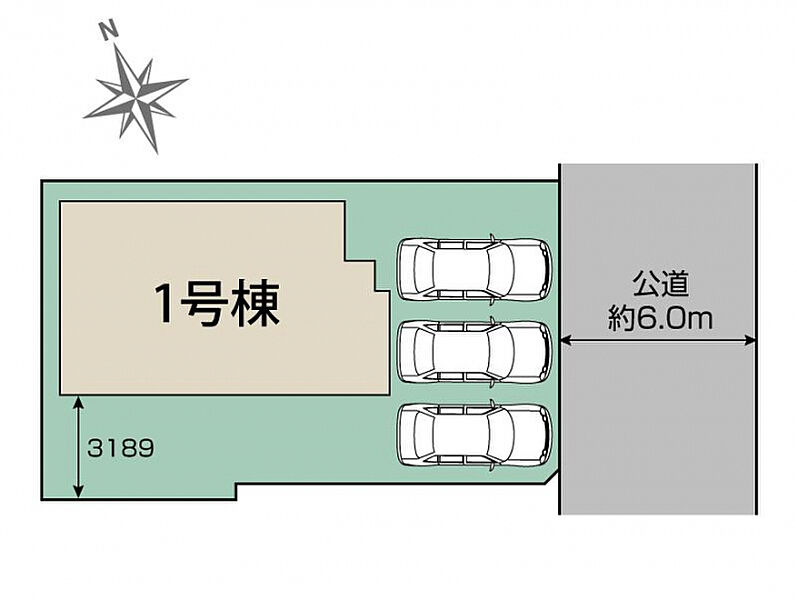 豊田市美里2丁目1棟 区画図