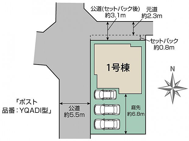 一宮市大毛宮前1棟 区画図