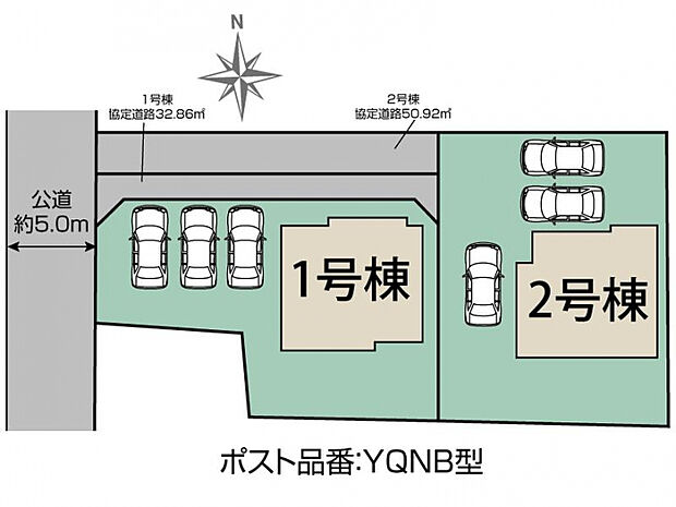  稲沢市日下部東町2丁目2棟 区画図