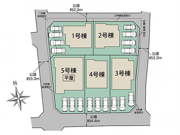 一宮市浅井町東浅井5棟 区画図