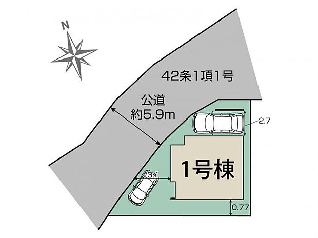 宇治市五ケ庄大林1棟 区画図