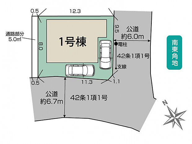 大津市衣川3丁目2期1棟 区画図