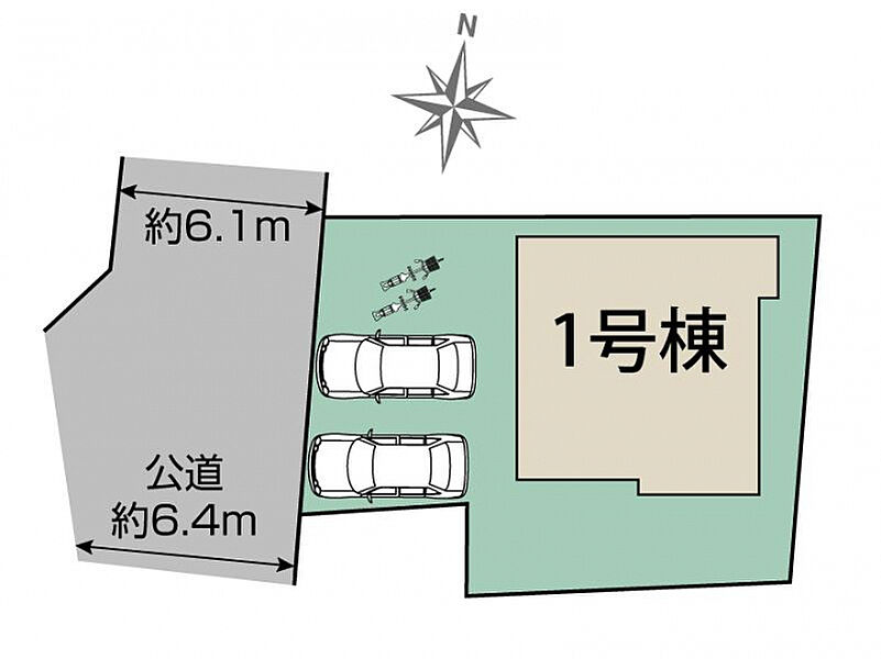 大和郡山市筒井町2期1棟 区画図