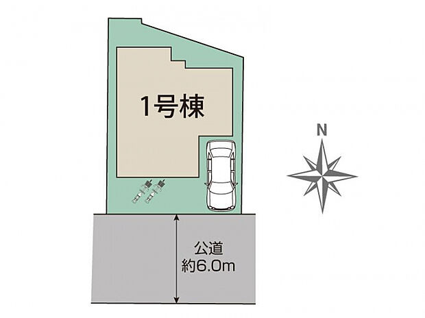 木津川市木津南後背1棟 区画図