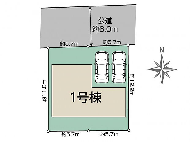 天理市川原城町1棟 区画図