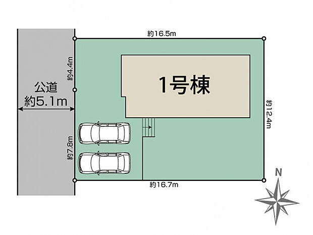 羽曳野市羽曳が丘西3丁目2期1棟 区画図