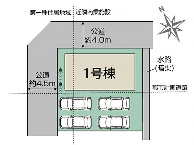 呉市広中新開3丁目1棟 区画図
