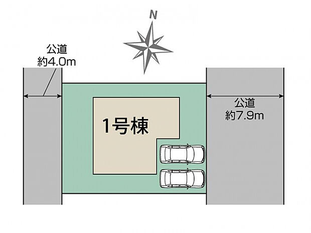 広島市東区牛田東3丁目1棟 区画図