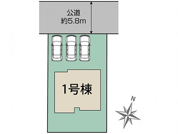 広島市安佐南区高取北4丁目1棟 区画図