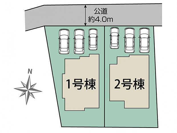 合志市須屋17期2棟 区画図