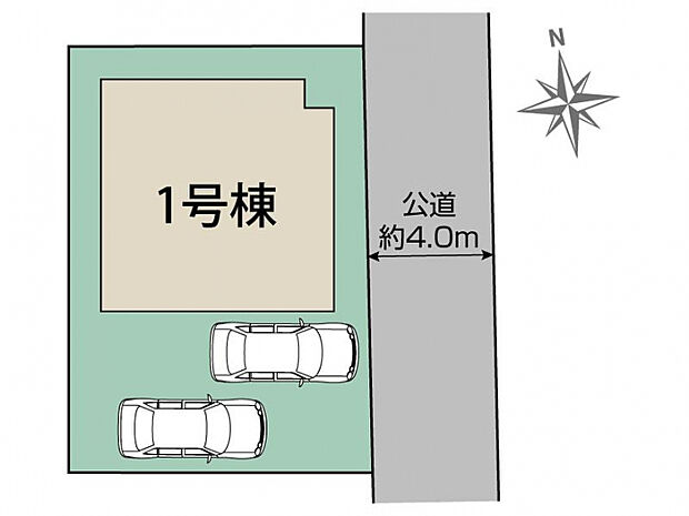 熊本市東区水源2丁目1棟 区画図
