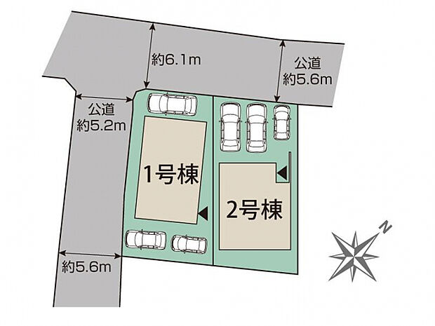 宜野湾市大山4丁目2棟 区画図