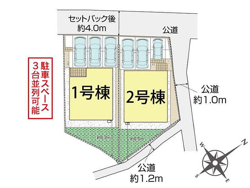 岡山市中区円山2棟 区画図