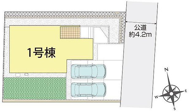 岡山市北区谷万成1丁目1棟 区画図
