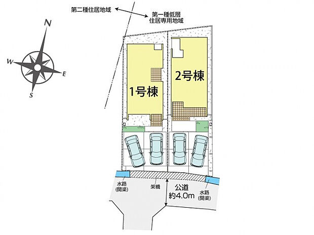 倉敷市八王寺町2期2棟 区画図