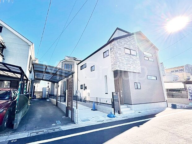 【前面道路含む現地写真】堂々完成！！ ここから始まる新生活を応援いたします！ 