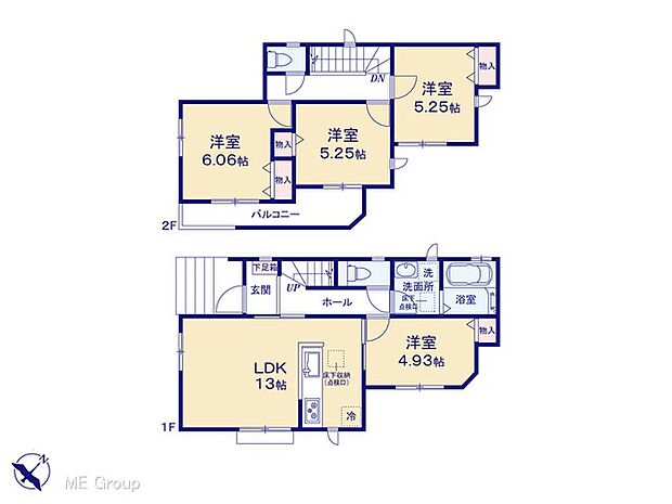 【4LDK】図面と異なる場合は現況を優先