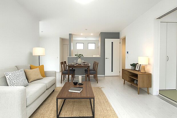 2号棟LDK(家具はCGイメージです。)