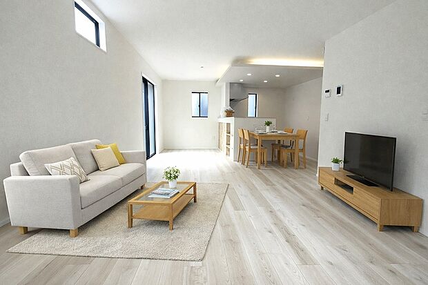 1号棟LDK(家具はCGイメージです。)