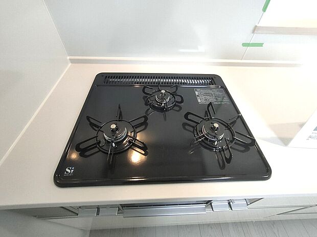 【3口ガスコンロ】３口コンロで料理の時短にもなります♪