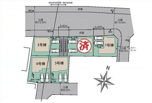各棟、個性を持たせたカラーバリエーション。それぞれの間取りや外観が全て違い個性的ながらも統一感のある美しい街並み。きっと、お好みのお住まいが見つかります。