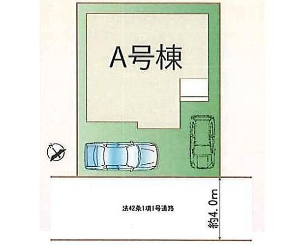 全居室南西向き！南道路に面しており通風採光良好な立地です♪カースペース２台分（車種による）、駐輪場や来客用の駐車スペースとしてもお使いいただけます。

