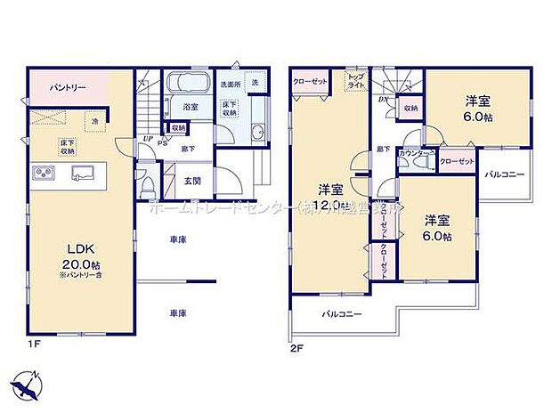 (1号棟)、3LDK、土地面積103.28m2、建物面積113.03m2